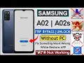 Samsung A02 A02s FRP Bypass Android 12 Without Restore Data Fix Code Not Working - No PC