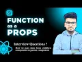 Function as a Props Pass data from children to parent Comp React JS Beginner to Advance Tutorial