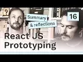 Summary reflections - React JS prototyping