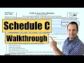 How to Fill out Schedule C Form 1040 - Sole Proprietorship Taxes