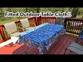 Vaukki Outdoor Fitted w Hole and Zipper Waterproof Patio Table Covers