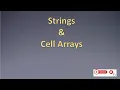 Cell Arrays in MATLAB Strings in Matlab Matlab Tutorial Electrical Engineering Education
