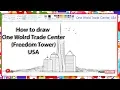 How to draw Freedom Tower America l LearnByart