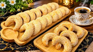 مطبخ ام وليد / هليلات الجلجلان ، حلوة اقتصادية و تقطع كمية مليحة و سهلة التحضير 😋 😍 🥰. 