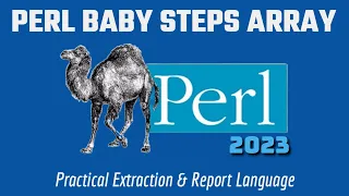 Perl Programming Baby Steps - How To Create An Array 2023