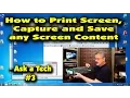 How to Print Screen Capture or Save Any Screen Content - Ask a Tech