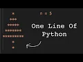 Printing Christmas Trees In One Line Of Python