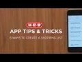 H-E-B Mobile App Shopping List How-To