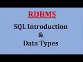 2 SQL Introduction - Data Types
