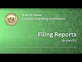 CFS Filing Reports