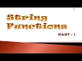 String Functions in Java Part 1 String Manipulation ICSE Syllabus