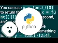 Ignore python multiple return value