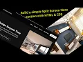 Building a Modern Split Screen Hero Section with HTML and CSS in 30 minutes Web DevelopmentTutorial