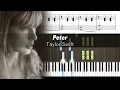 Lagu Taylor Swift - Peter - Accurate Piano Tutorial with Sheet Music