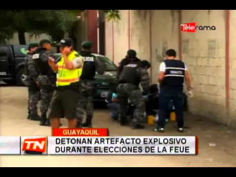 Detonan artefacto explosivo durante elecciones de la FEUE