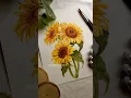 Download Lagu Sunflower love! Watercolor painting! Satisfying video! #shorts