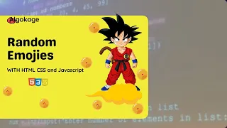 Random Emojis Generator using HTML CSS JavaScript
