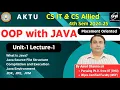 Java Unit-1 Lec-1 I By Amol Sir I Gateway Classes I AKTU