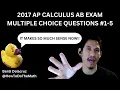 2017 AP Calculus AB Practice Exam Multiple Choice Questions - 5