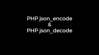 PHP json - encode json