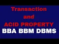 Transaction ACID Properties DBMS Explained