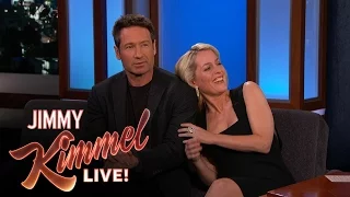 David Duchovny Gillian Anderson Explain their 90 s Tension