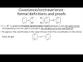 Covariance and contravariance mathematical interlude to introduce tensors