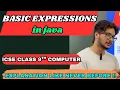 Basic expressions in java mathematical to Java expressions conversion ICSE Computer theory java 9 10