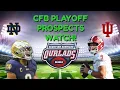 CFB Playoffs Prospects Watch Indiana at Notre Dame