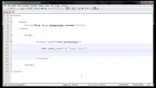 JavaScript 003 Variables and alert Method