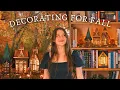 Hello September Decorating for Fall Bookshelf Lantern Village Cozy Autumn Recipes DIY Decor