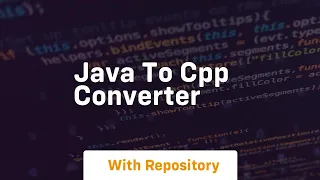 java to cpp converter