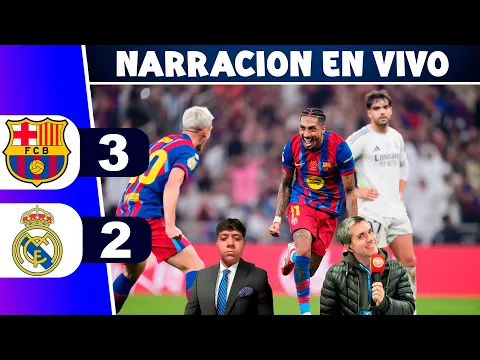 Video Thumbnail: !LLUVIA DE GOLES¡ BARCELONA 3 - 2 REAL MADRID⚽ SUPERCOPA - PARTIDO SIMULADO - RELATO REY DEPORTIVO