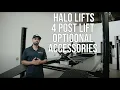 Halo Lifts 4 post optional accessories explained