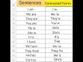 contracted Forms short forms