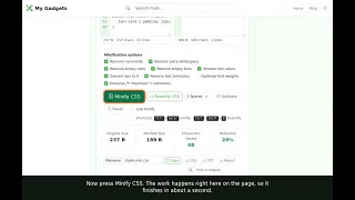 CSS Minifier Free Online Tool No Upload Needed
