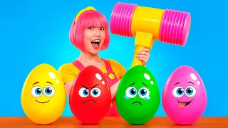 Huevos sorpresa con canciones infantiles | surprise eggs | Alex y Nastya