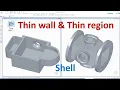 Solid Edge Tutorials How to use Thin Wall Thin Region feature Shell Command