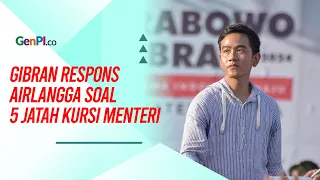 Airlangga Minta 5 Kursi Menteri, Gibran: Nanti Dibicarakan Lagi