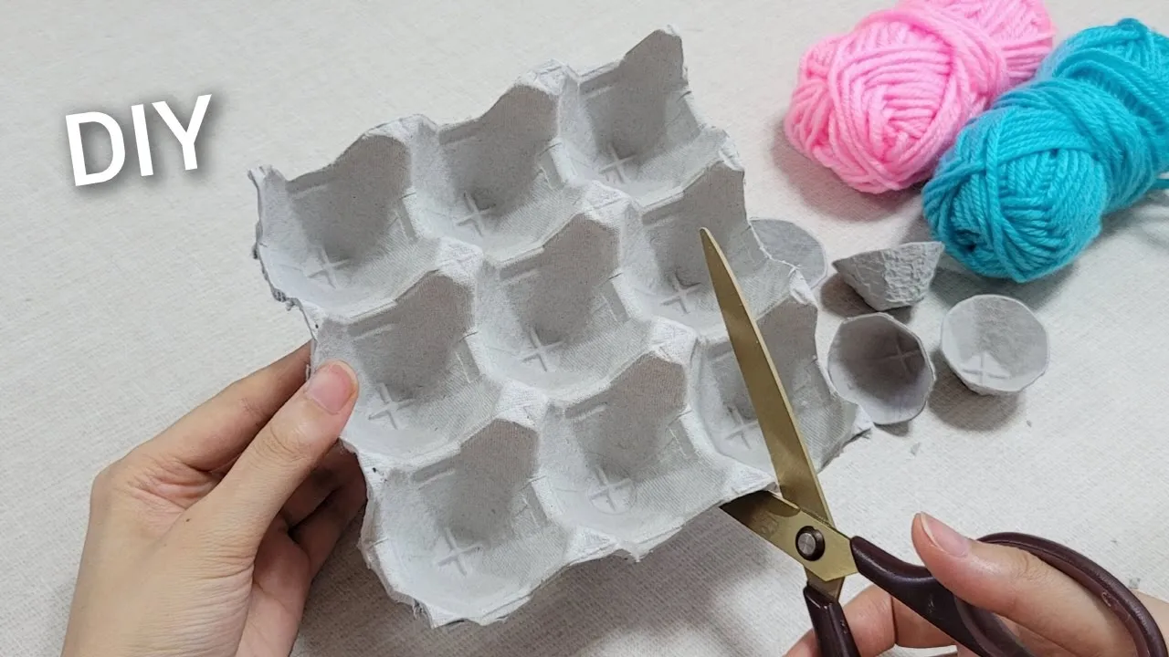 Adults get hooked too! Fun handmade time ideas with egg carton crafts