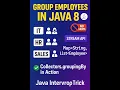 Java 8 Stream API Group Employees by Department Easily Java Tricks