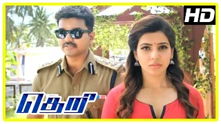 theri movie scenes vijay tries convincing samanthas father mahendran wants vijay deceased