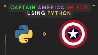 Python Project - Make Captain America Shield using Python Python Projects