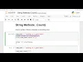 Fundamentals of Python Lesson 11 string Methods count English