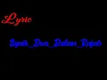 Download Lagu Syair dan doa di bulan rajab