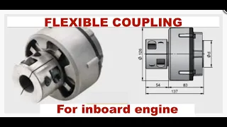 Flexible coupling from Vetus, Changing inboard drivelinge part 3