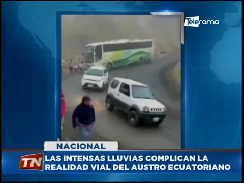 Las intensas lluvias complican la realidad vial del Austro Ecuatoriano