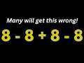 Can You Solve This EASY Math Problem