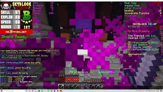 1st dark claymore drop on the server gets deleted in m7 hypixel skyblock