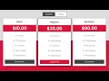 Create A Responsive Pricing Table With Yearly Monthly Toggle Effect Using HTML - CSS JavaScript